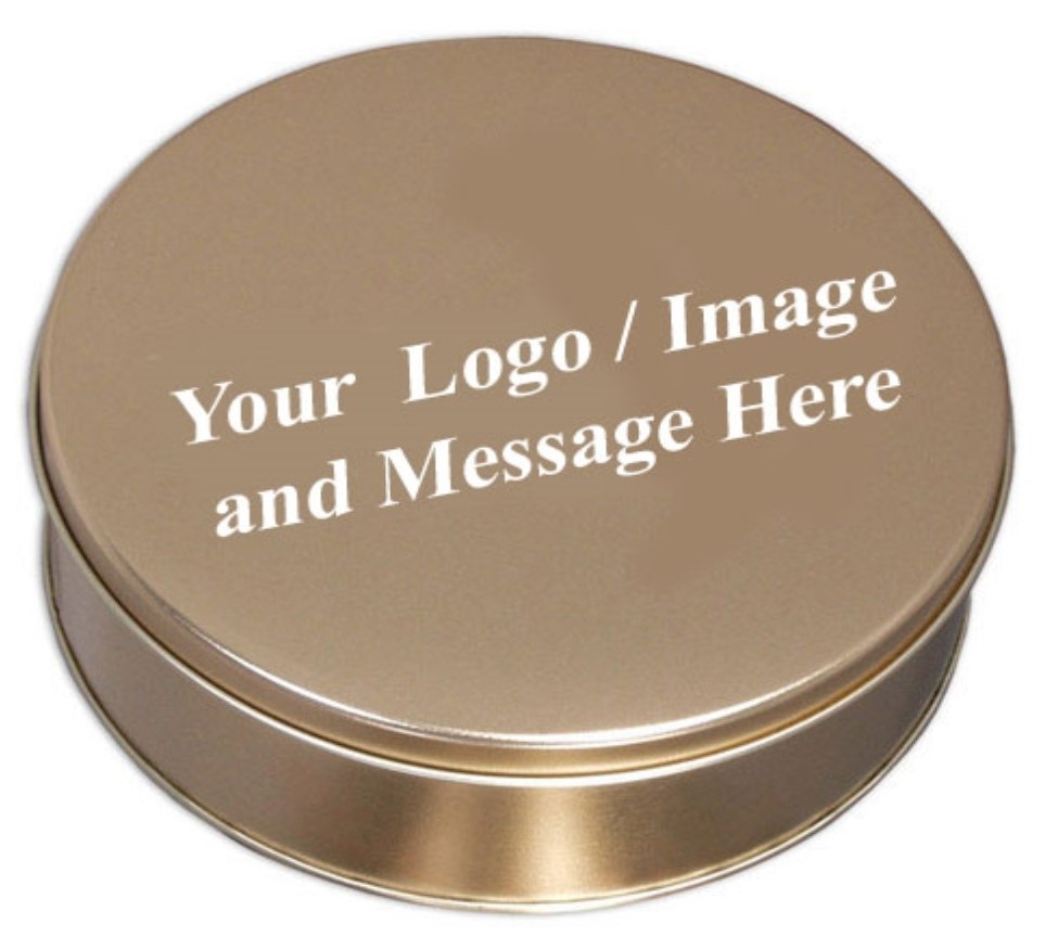 Custom Logo Gold Tin
